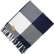 Field & Co. 100% Organic Cotton Check Throw Blanke | https://www.bestnamebadges.com