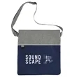 Double Heather RPET Crossbody Tote | https://www.bestnamebadges.com