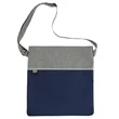 Double Heather RPET Crossbody Tote | https://www.bestnamebadges.com