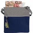 Double Heather RPET Crossbody Tote | https://www.bestnamebadges.com