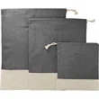 Split Recycled 3pc Travel Pouch Set | https://www.bestnamebadges.com