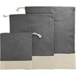 Split Recycled 3pc Travel Pouch Set | https://www.bestnamebadges.com