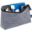 THE GOODS™ Recycled Felt Zippered Pouch | https://www.bestnamebadges.com