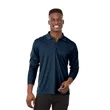 Men's MORI Long Sleeve Polo | https://www.bestnamebadges.com