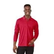 Men's MORI Long Sleeve Polo | https://www.bestnamebadges.com
