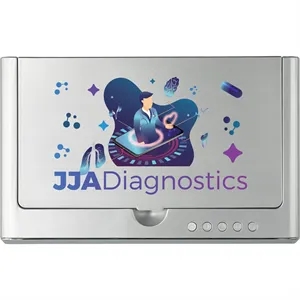 UV Sanitizer Desk Clock with Wireless Charging | https://www.bestnamebadges.com