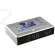 UV Sanitizer Desk Clock with Wireless Charging | https://www.bestnamebadges.com