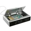 UV Sanitizer Desk Clock with Wireless Charging | https://www.bestnamebadges.com