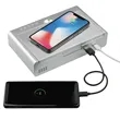 UV Sanitizer Desk Clock with Wireless Charging | https://www.bestnamebadges.com