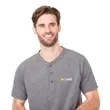 Men's SOMOTO Eco Short Sleeve Henley | https://www.bestnamebadges.com