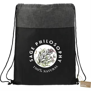 Ash Recycled Drawstring Bag | https://www.bestnamebadges.com