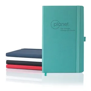 Oceano ECO rPET Medio Lined Recycled White Page Journal | https://www.bestnamebadges.com