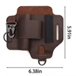 EDC Cowhide Leather Multitool Belt Organizer Sheath | https://www.bestnamebadges.com