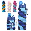 16OZ Leakproof Portable Collapsible Silicone Water Bottles | https://www.bestnamebadges.com