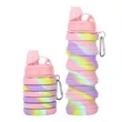16OZ Leakproof Portable Collapsible Silicone Water Bottles | https://www.bestnamebadges.com