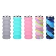 16OZ Leakproof Portable Collapsible Silicone Water Bottles | https://www.bestnamebadges.com