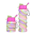 16OZ Leakproof Portable Collapsible Silicone Water Bottles | https://www.bestnamebadges.com