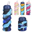 16OZ Leakproof Portable Collapsible Silicone Water Bottles | https://www.bestnamebadges.com