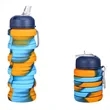 16OZ Leakproof Portable Collapsible Silicone Water Bottles | https://www.bestnamebadges.com