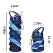 16OZ Leakproof Portable Collapsible Silicone Water Bottles | https://www.bestnamebadges.com
