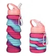 16OZ Leakproof Portable Collapsible Silicone Water Bottles | https://www.bestnamebadges.com