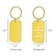 Photo Keychain With Text Unique Engraved | https://www.bestnamebadges.com