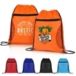 Drawstring Sports Bag With Mesh Pockets | https://www.bestnamebadges.com