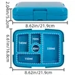 BPA Free Bento Lunch Box Microwave And Dishwasher Safe | https://www.bestnamebadges.com