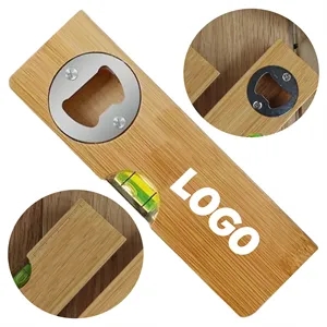Wooden Multi Tool Level with Built in Bottle Opener