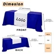 Custom Logo Table Runner for Trade Shows and Events | https://www.bestnamebadges.com