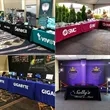 Custom Logo Table Runner for Trade Shows and Events | https://www.bestnamebadges.com