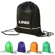 Custom Drawstring Backpack with Logo Print | https://www.bestnamebadges.com