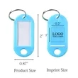 Plastic Key Tags With Label Window | https://www.bestnamebadges.com