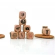 Wooden Dice | https://www.bestnamebadges.com