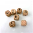 Wooden Dice | https://www.bestnamebadges.com
