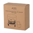 Aces 4-Piece Ice Cube Set | https://www.bestnamebadges.com