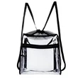 Ramsey Clear Drawstring Backpack | https://www.bestnamebadges.com