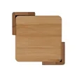 Brandon IV 4-Piece Bamboo Coaster Set | https://www.bestnamebadges.com