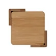 Brandon IV 4-Piece Bamboo Coaster Set | https://www.bestnamebadges.com