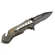 Nutwood Camo Rescue Knife | https://www.bestnamebadges.com
