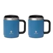 Manna™ Boulder Two-Piece Camping Mug Gift Set | https://www.bestnamebadges.com