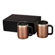 Manna™ Boulder Two-Piece Camping Mug Gift Set | https://www.bestnamebadges.com