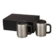 Manna™ Boulder Two-Piece Camping Mug Gift Set | https://www.bestnamebadges.com