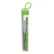 Cosmopolitan 7-Piece, 2-Straw Stainless Steel Set | https://www.bestnamebadges.com