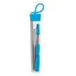Cosmopolitan 7-Piece, 2-Straw Stainless Steel Set | https://www.bestnamebadges.com