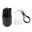 Bellini Silicone Straw in Capsule Case | https://www.bestnamebadges.com