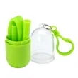 Bellini Silicone Straw in Capsule Case | https://www.bestnamebadges.com