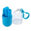 Bellini Silicone Straw in Capsule Case | https://www.bestnamebadges.com