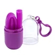 Bellini Silicone Straw in Capsule Case | https://www.bestnamebadges.com