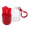 Bellini Silicone Straw in Capsule Case | https://www.bestnamebadges.com